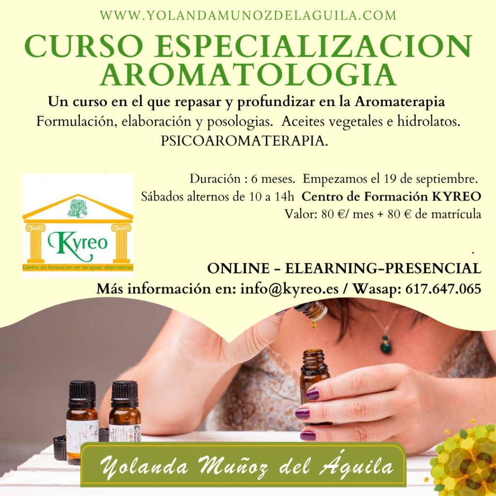 Curso Especialización Aromatologia